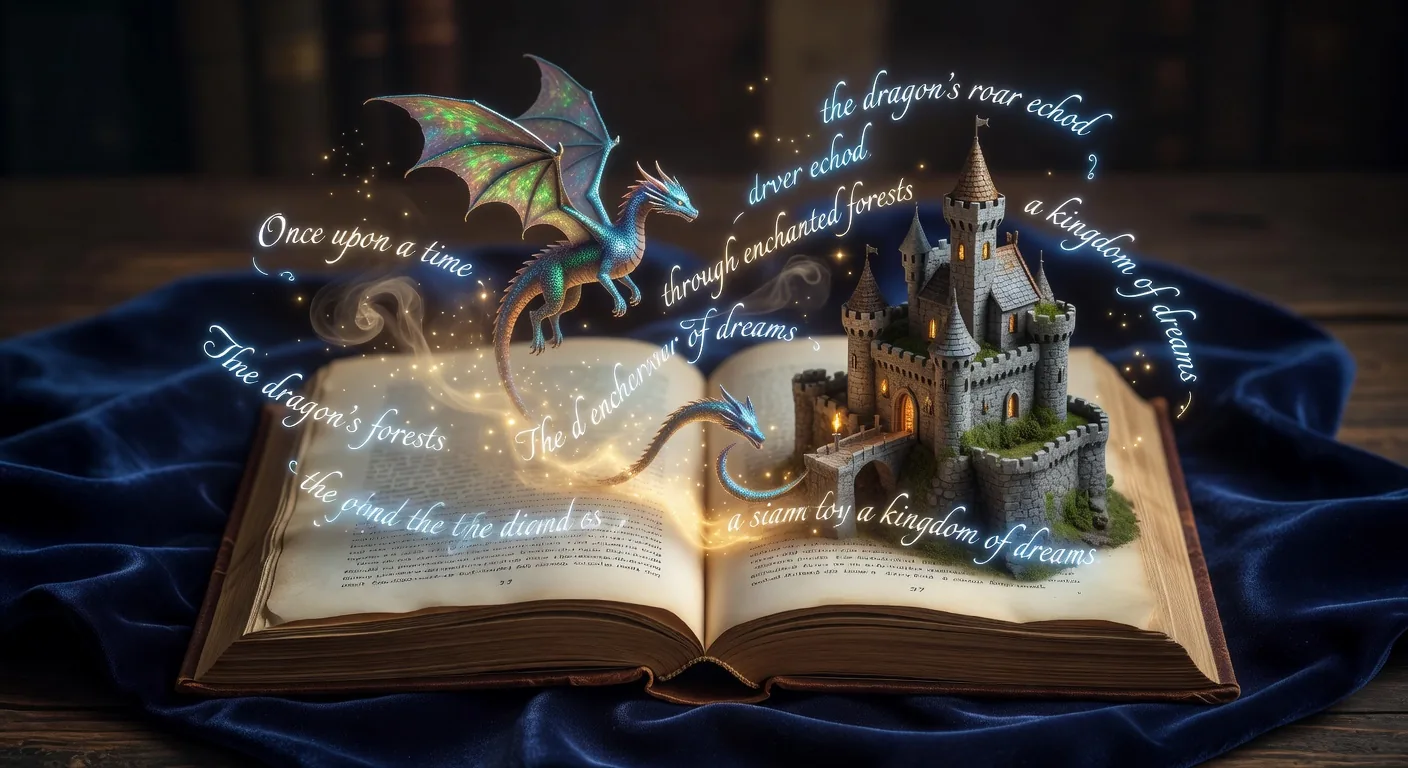 Magical open book storytelling